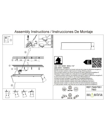 HANOK * PLAFÓN LED 14W 3000K 110º BLANCA